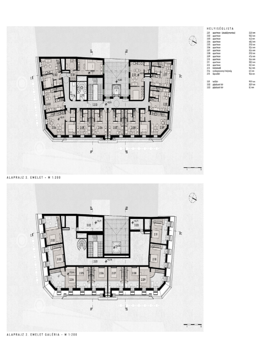2. EMELET + GALÉRIA ALAPRAJZ