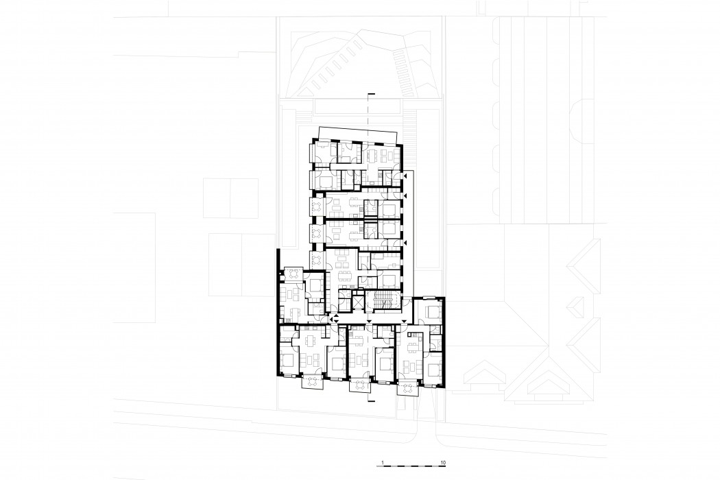 first and second floor