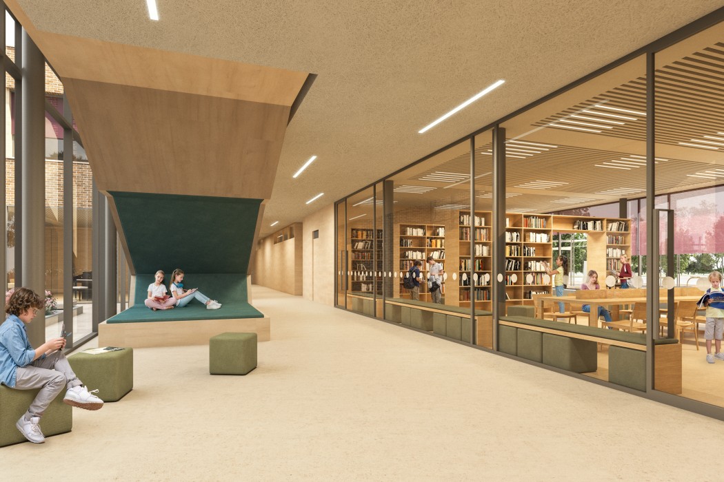 Látványterv - Könyvtár